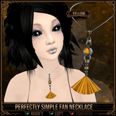 *C:K* Perfectly Simple Fan Necklace - Yellow