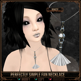 *C:K* Perfectly Simple Fan Necklace - White