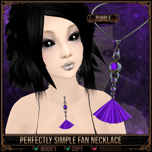 *C:K* Perfectly Simple Fan Necklace - Purple