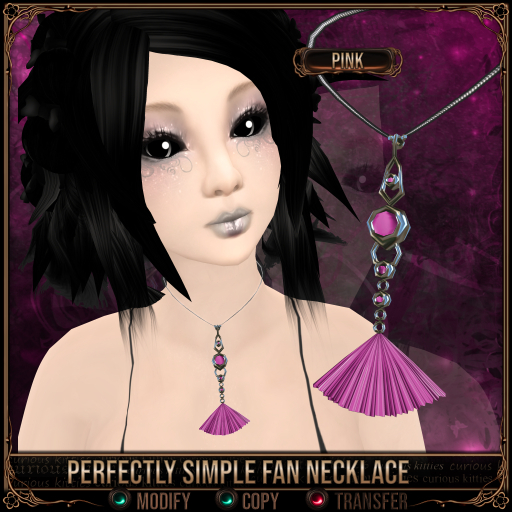 *C:K* Perfectly Simple Fan Necklace - Pink