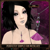 *C:K* Perfectly Simple Fan Necklace - Pink