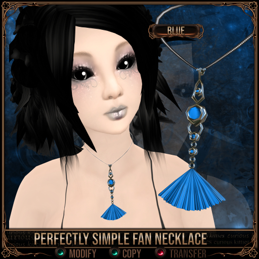 *C:K* Perfectly Simple Fan Necklace - Blue