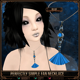*C:K* Perfectly Simple Fan Necklace - Blue