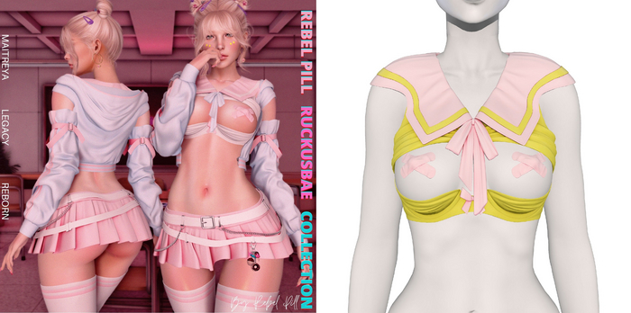 Rebelpill - RuckusBae Collection Top Yellow