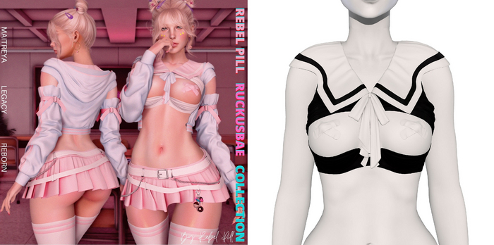 Rebelpill - RuckusBae Collection Top Black