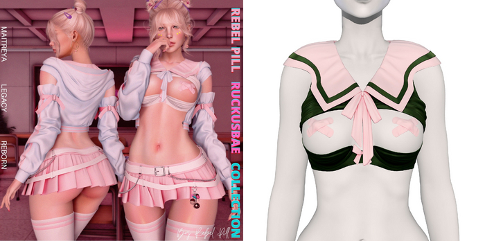 Rebelpill - RuckusBae Collection Top Army Green