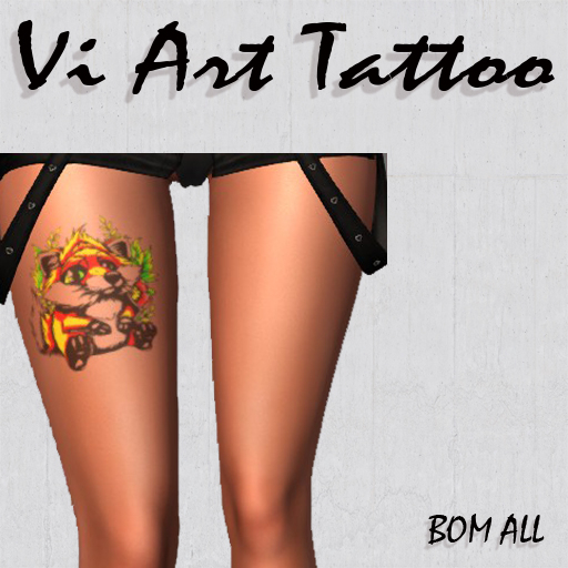 VI ART Tattoo BOM Femeli-Raccoon