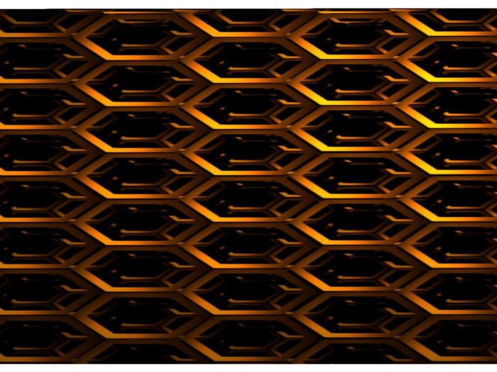 Golden Hexagons Texture