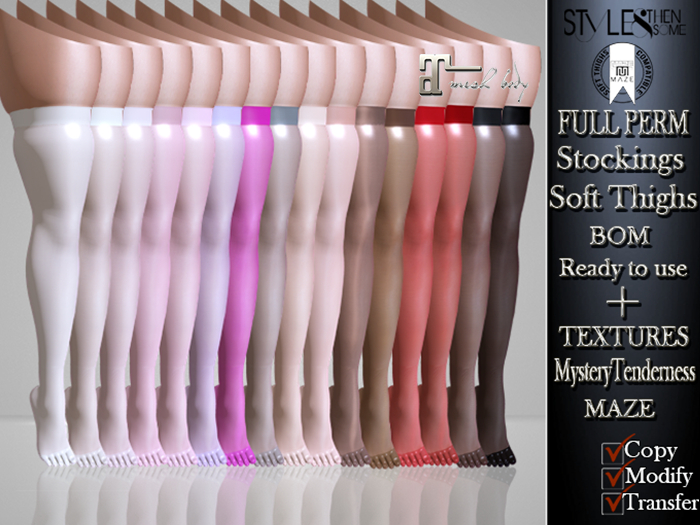 STYLES-Stockings for Soft Thighs MAZE- FULL PERM-v2- Maitreya