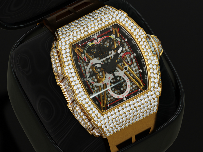 Chalo.R/M Watch Gold!!