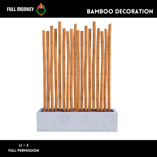 [FULL MONKEY] Bamboo decoration FULL PERM