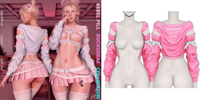Rebelpill - RuckusBae Collection Jacket Barbie Pink