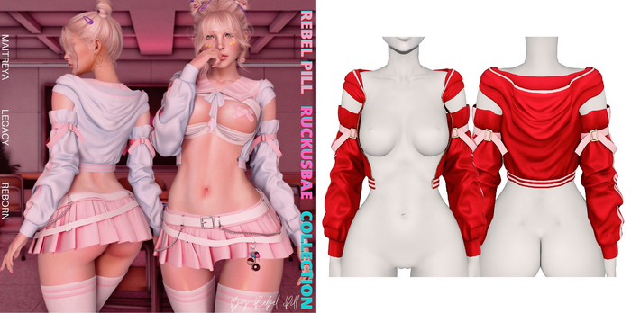 Rebelpill - RuckusBae Collection Jacket Red