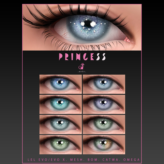 A R T E - Princess Eyes [Omega, LeLutka, Bom, Mesh, Catwa]