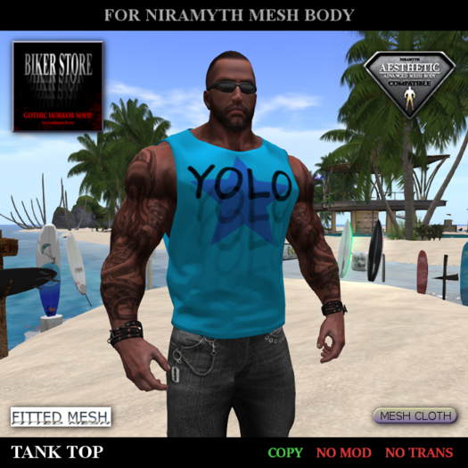 #Aesthetic Tank Top "YOLO" Double Pack
