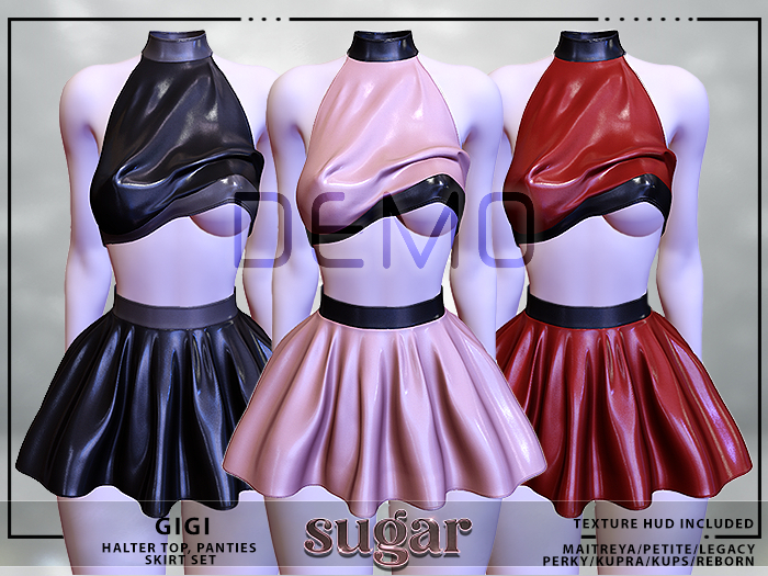[sugar] GiGi Top, Panties & Skirt Set [DEMO] Unpacker  MAITREYA • PETITE • LEGACY • PERKY • KUPRA • KUPS • REBORN