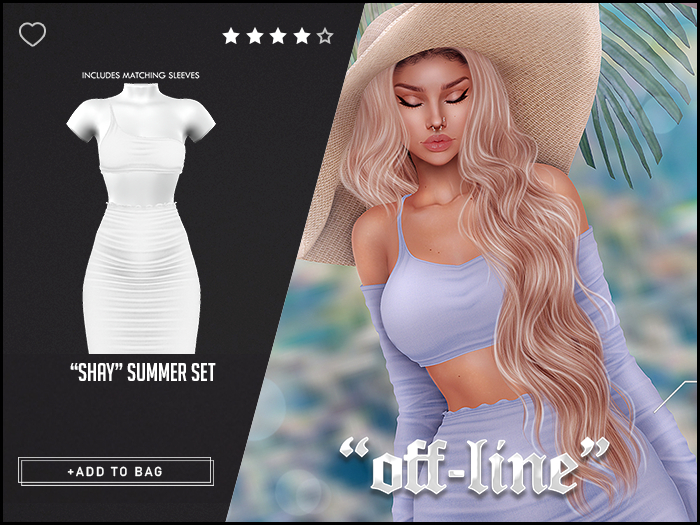 "Off-Line" x "Shay" Set / White