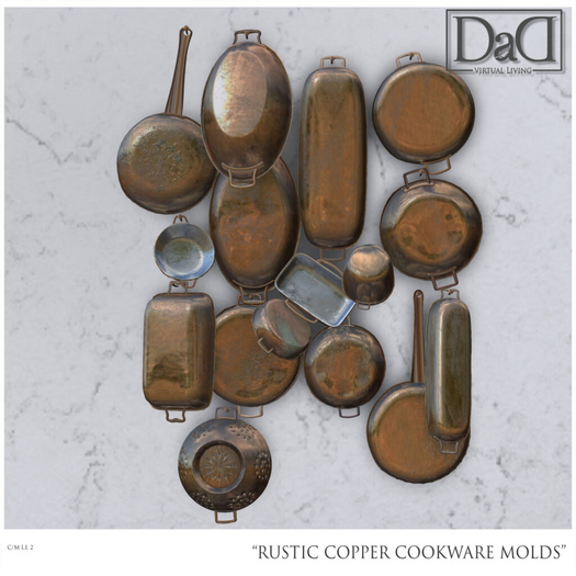 DaD - Rustic Copper Cookware Molds
