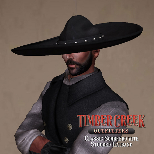 [Timber Creek] Classic Sombrero-Black