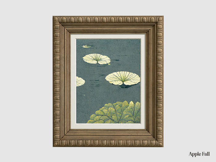 Apple Fall AI Artwork: Lily Pads