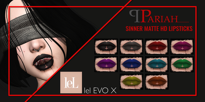 .:.Pariah.:. Sinner HD Lipsticks