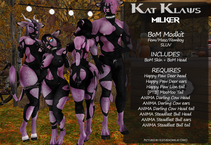 Kat Klaws -Milker- Spotted Cherry Cream Inverted BoM M/F/Femboy