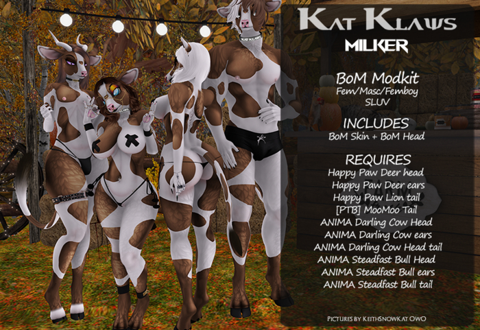 Kat Klaws -Milker- Spotted Chocolate BoM M/F/Femboy