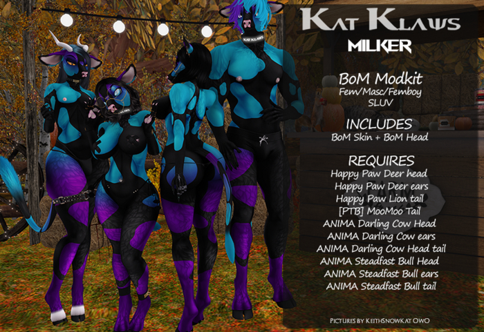 Kat Klaws -Milker- Spotted Orchid Inverted BoM M/F/Femboy