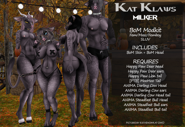 Kat Klaws -Milker- Ash BoM M/F/Femboy