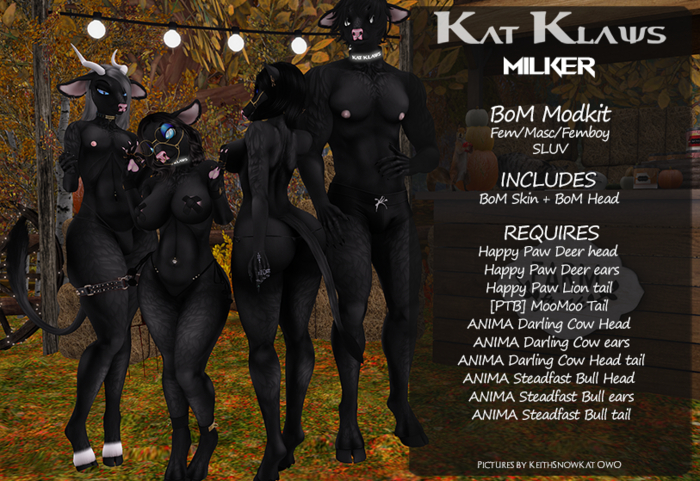 Kat Klaws -Milker- Shadow BoM M/F/Femboy