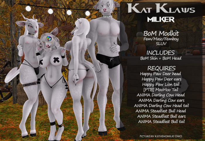 Kat Klaws -Milker- Snow BoM M/F/Femboy