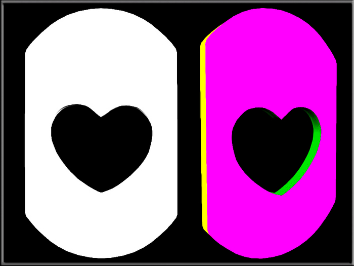 T-3D Creations [ HEART  07 ] Micro and Regular MESH - Full Perm