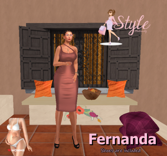 Style Maternity Fernanda Palo de Rosa Momma Dress