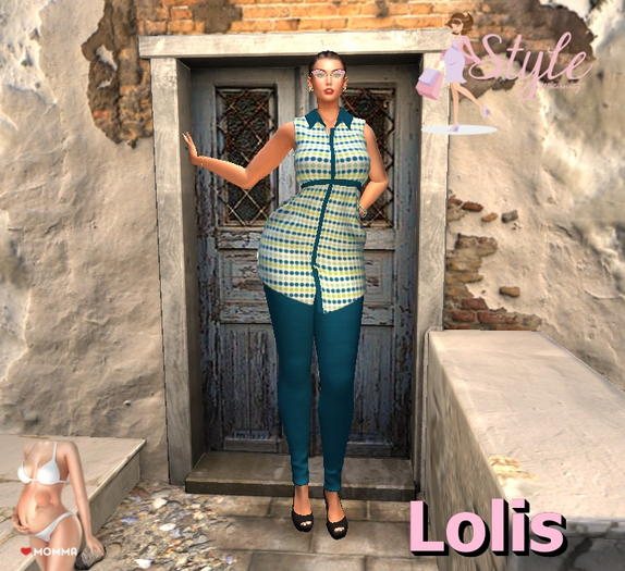 Style Maternity Lolis Blue Set Momma