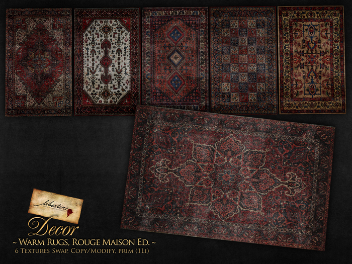 ~Libertine~ Warm rugs, Rouge Maison Ed.