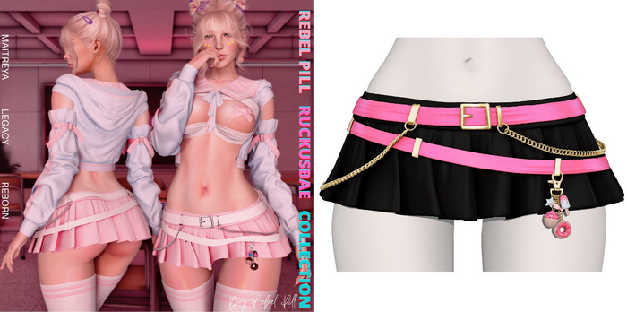 Rebelpill - RuckusBae Collection Skirt Onix