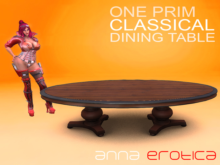 Anna Erotica - ONE Prim Classical Dining Table