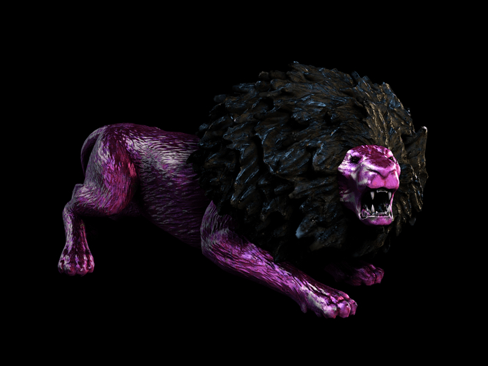 Fat Decor Pink Lion 