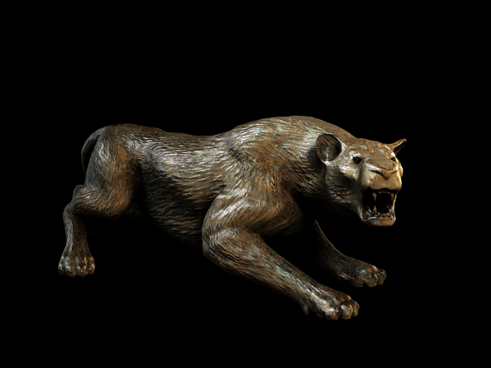 Fat Decor Gold Panther