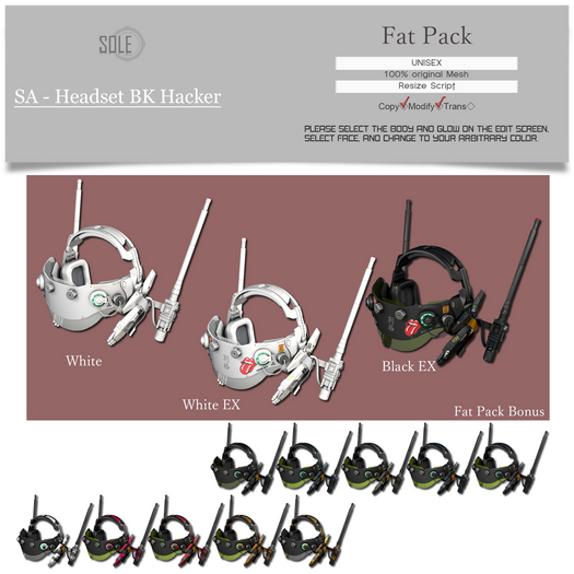 :::SOLE::: SA - Headset BK Hacker (Fat Pack)