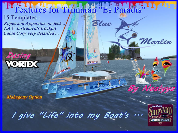 (TMS) "Es Paradis" "BLUE MARLIN" Vortex Design