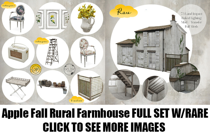 Apple Fall Rural Farmhouse FULL SET W/RARE