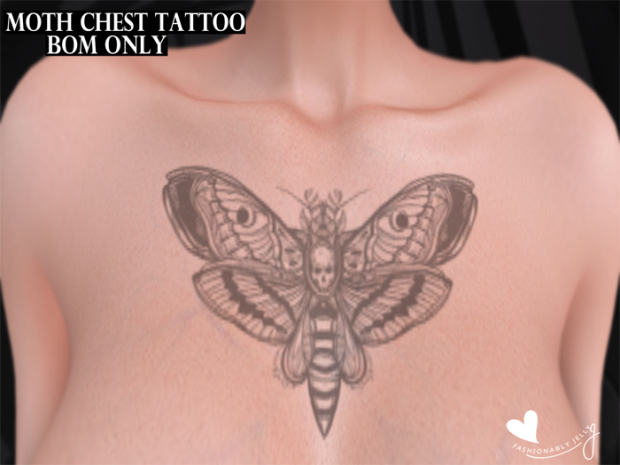 {FJ} - Moth Chest Tattoo (BOM)