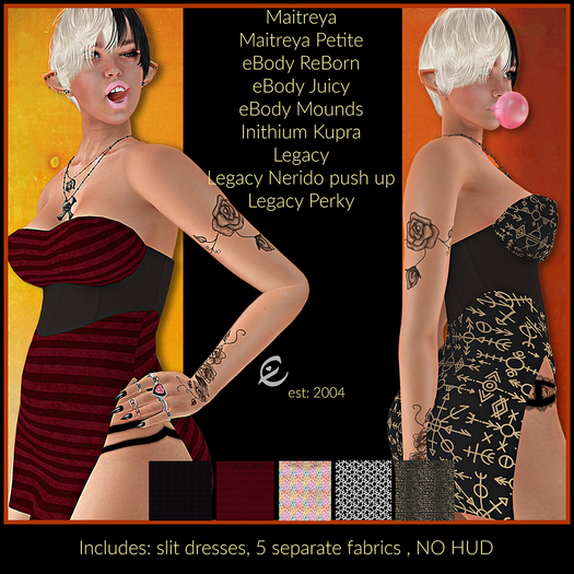 !ema's mesh-Slit Dress 5 boxed