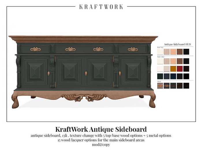 KraftWork Antique Sideboard (Add Me)