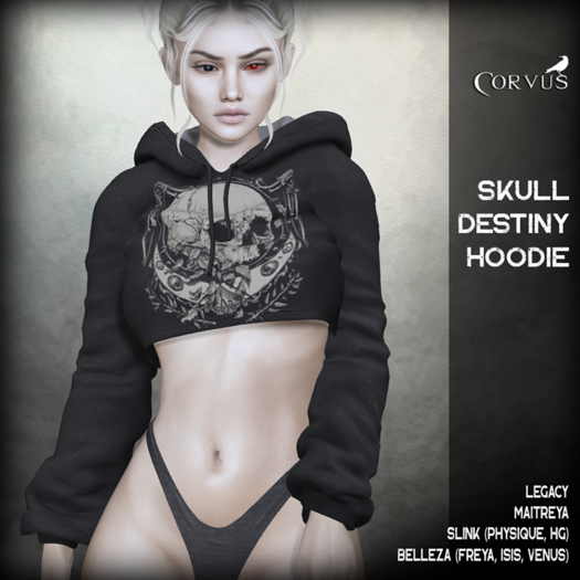 Corvus : Skull Destiny Hoodie