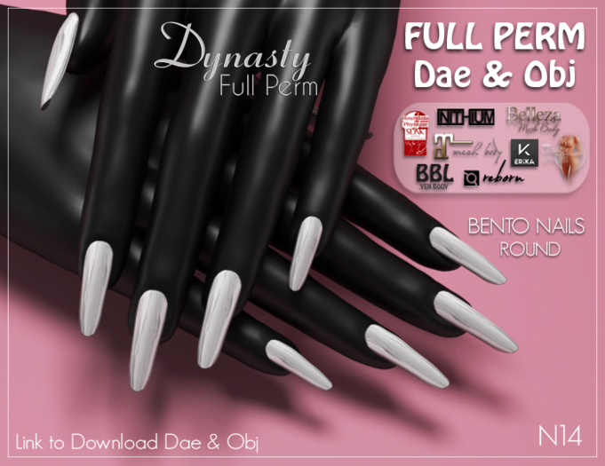 Dynasty - Nails BENTO ROUND - Dae & Obj N14
