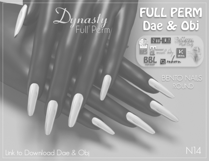 *DEMO* Dynasty - Nails BENTO ROUND - Dae & Obj N14