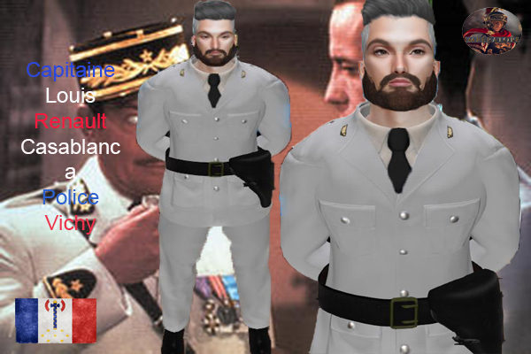 WW2 POLICE VICHY CAPITAINE LOUIS RENAULT - IMPERATORE