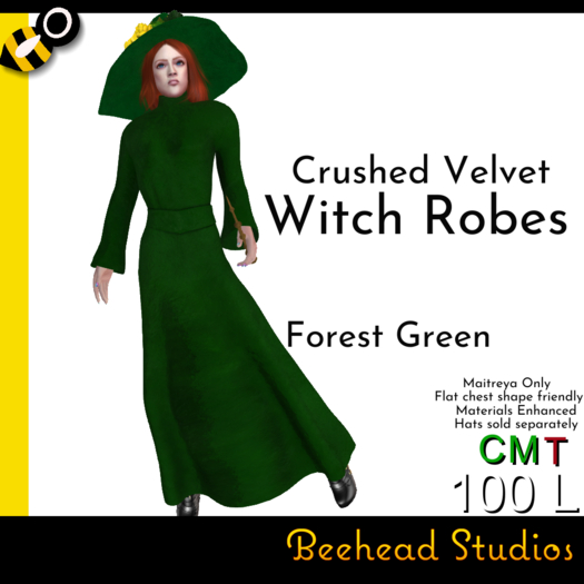 Forest Green Witch Robes